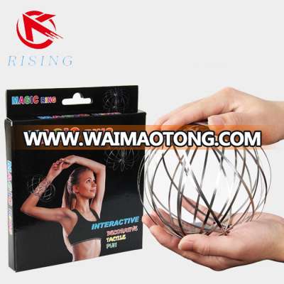 Wholesale factory high quality 304 steel magic spring flow ring