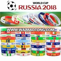 world cup promotional sports silicone wristband custom silicone bracelet